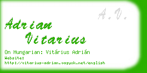 adrian vitarius business card